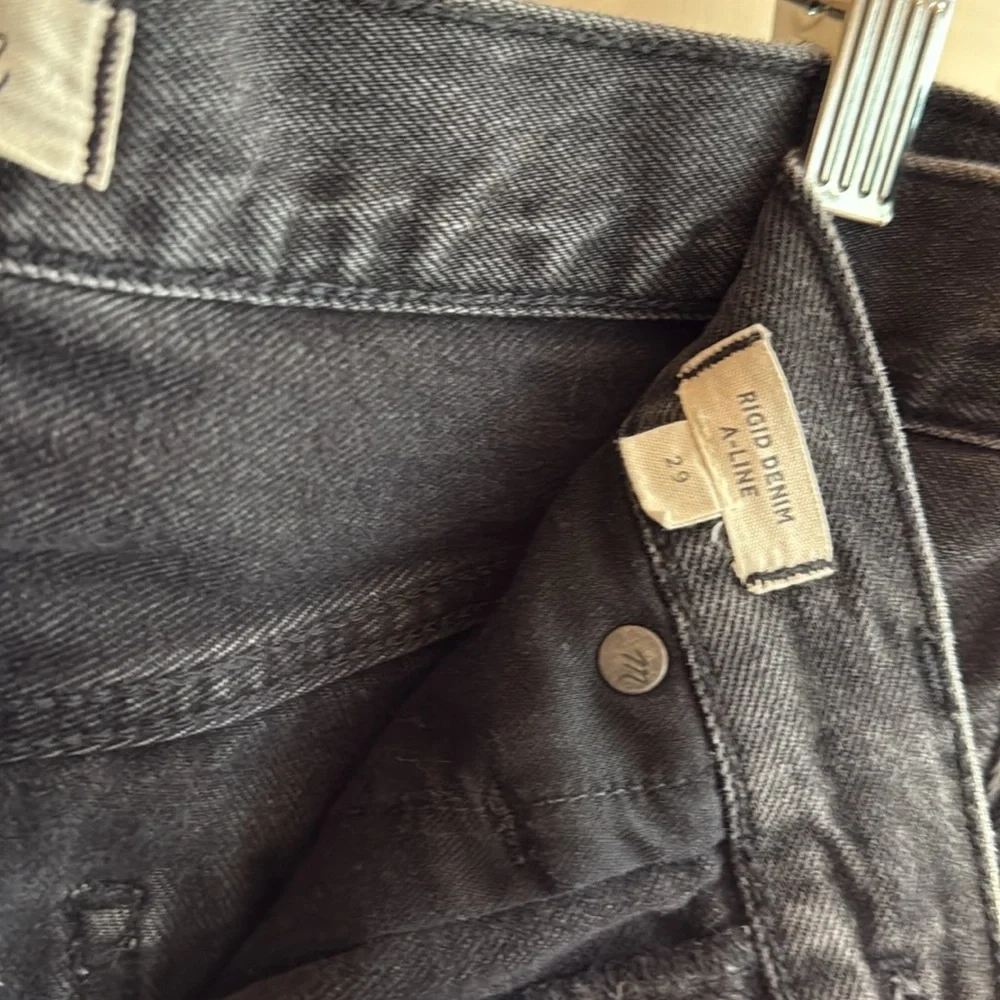 🙂 Madewell Charcoal Denim Mini Skirt - Picture 4 of 7